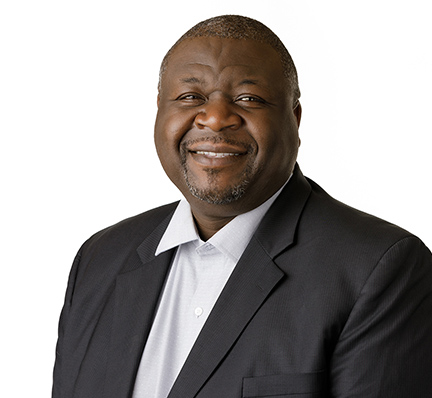 A headshot of Cornelius Thompson, Vice President, Emeritus at LAZ Parking.