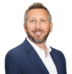 A headshot of Rick Ingram, Vice President of Airport Services at LAZ Parking.